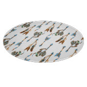 Planche À Découper Flèches tribales : aquarelle illustration vintage. (Coin)