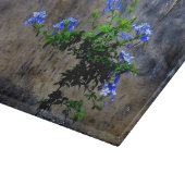 Planche À Découper Fleur bleu Plumbago (Coin)