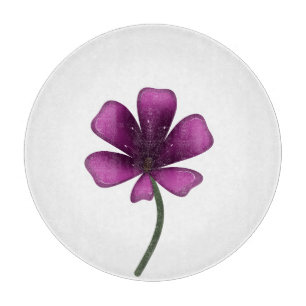 Planche À Découper Fleur botanique sombre lunatique vernis pourpre él