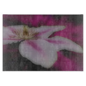 Planche À Découper Fleur Clematis Blanche Et Rose (Devant)