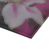 Planche À Découper Fleur Clematis Blanche Et Rose (Coin)