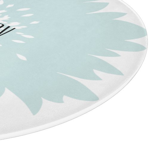 Planche À Découper Fleur de bleu de simplicité (Coin)