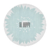 Planche À Découper Fleur de bleu de simplicité (Devant)