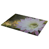 Planche À Découper Fleur de cactus pourpre et blanc  (Coin)