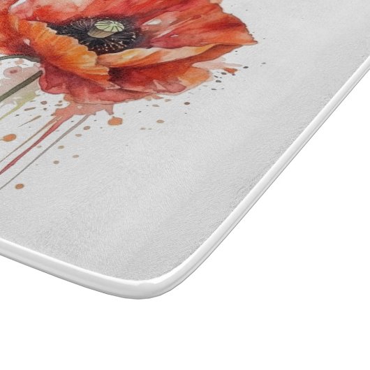 Planche À Découper Fleur de Crimson (Coin)