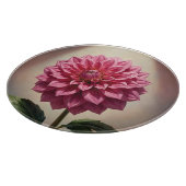 Planche À Découper Fleur de Dahlia Rose Botanique (Coin)