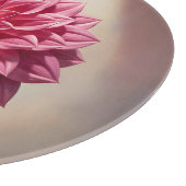 Planche À Découper Fleur de Dahlia Rose Botanique (Coin)
