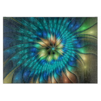 Fleur de fantaisie lumineuse, fractale abstraite c