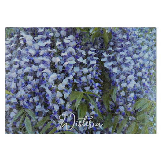 Planche À Découper Fleur de glycine à pendage pourpre (Devant)