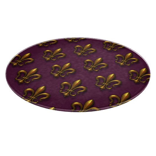 Planche À Découper Fleur De Lis Pattern (Coin)