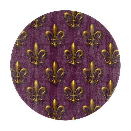 Planche À Découper Fleur De Lis Pattern (Devant)