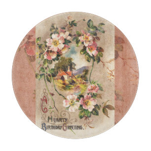 Planche À Découper Fleur de naissance victorienne de l'époque 1800