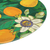 Planche À Découper Fleur de Passionflower : Arrière - plan noir Vinta (Coin)