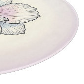 Planche À Découper Fleur de pavot pastel délicate (Coin)
