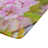 Planche À Découper Fleur de pommier rose (Coin)