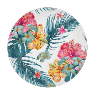 Planche À Découper Fleur de printemps tropicale : papier peint floral