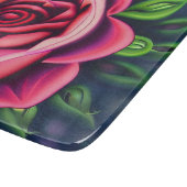 Planche À Découper Fleur de rose rose romantique Abstraite (Coin)