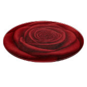 Planche à découper - Fleur de rose rouge (Coin)