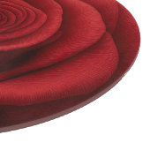 Planche à découper - Fleur de rose rouge (Coin)
