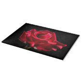 Planche À Découper Fleur de rose rouge florale (Coin)