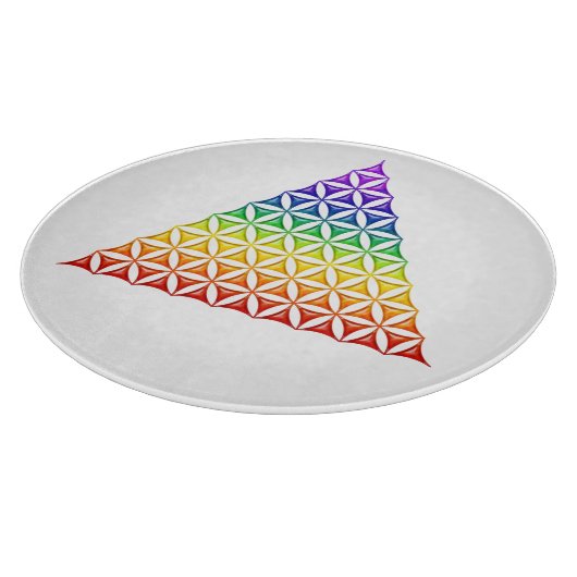Planche À Découper Fleur de vie / Blume des Lebens - chakra pyramidal (Coin)