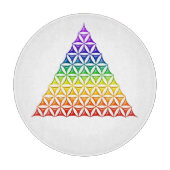 Planche À Découper Fleur de vie / Blume des Lebens - chakra pyramidal (Devant)