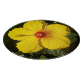 Planche À Découper Fleur d'Hibiscus jaune (Coin)