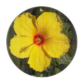 Planche À Découper Fleur d'Hibiscus jaune (Devant)