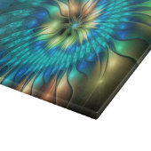 Planche À Découper Fleur d'Imaginaire lumineux, Fractale Abstraite co (Coin)