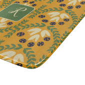Planche à découper fleur et feuille rétro (Coin)
