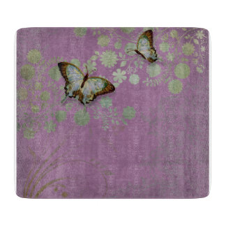 Planche À Découper Fleur florale moderne de fleur du papillon W