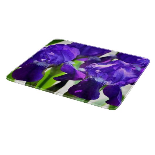 Planche À Découper Fleur Iris Iris Violet (Coin)