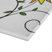 Planche À Découper Fleur Jaune Fantaisiste Art Doodle (Coin)