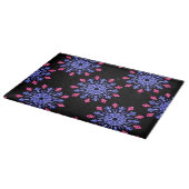 Planche À Découper Fleur néon bleue et rouge (Coin)