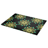 Planche À Découper Fleur néon jaune et verte (Coin)