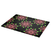 Planche À Découper Fleur néon rouge et verte (Coin)