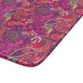 Planche À Découper Fleur noire : Motif de jardin rose artistique (Coin)