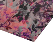 Planche À Découper Fleur noire rouge motif graphisme (Coin)