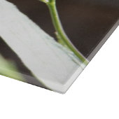 Planche À Découper Fleur pourpre florale avec le vers d'écriture (Coin)