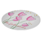 Planche À Découper Fleur rose (Coin)