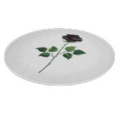 Planche À Découper Fleur rose noire (Coin)