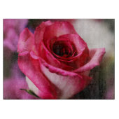 Planche À Découper Fleur rose rose (Devant)