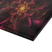 Planche À Découper Fleur rouge brillante (Coin)