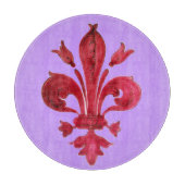 PLANCHE À DÉCOUPER FLEUR ROUGE DE LISE (Devant)