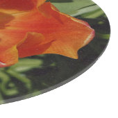 Planche À Découper fleur rouge de printemps  (Coin)