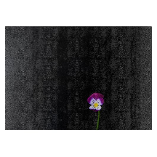 Planche À Découper Fleur violette cbcnm (Devant)