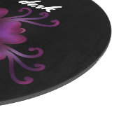 Planche À Découper Fleur violette gothique botanique florale sombre (Coin)