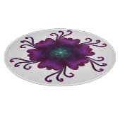 Planche À Découper Fleur violette gothique Fleur botanique sombre (Coin)