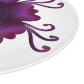 Planche À Découper Fleur violette gothique Fleur botanique sombre (Coin)