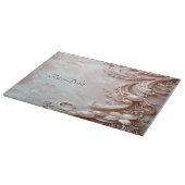 Planche à découper fleurale et perle ornée rose (Coin)